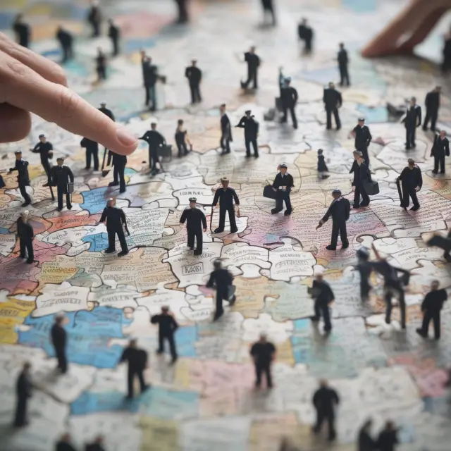 Agencies collaborating to enforce securities laws by piecing together the intricate puzzle of regulations.