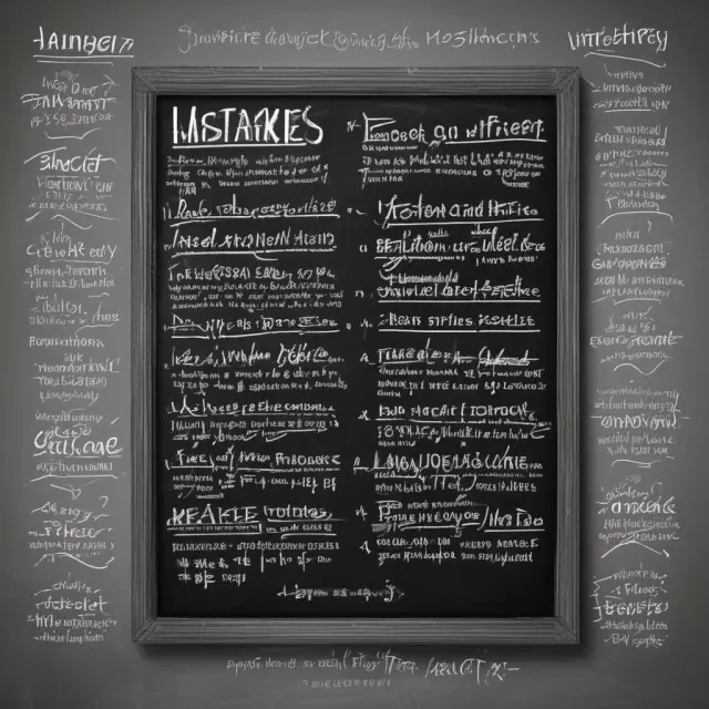 Chalkboard scene showing corrected terms and open communication between contracting parties
