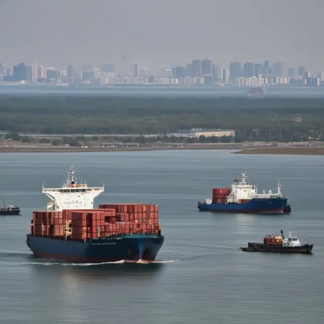 UN cargo ship offloading food supplies at a North Korean harbor, illustrating unilateral transfers
