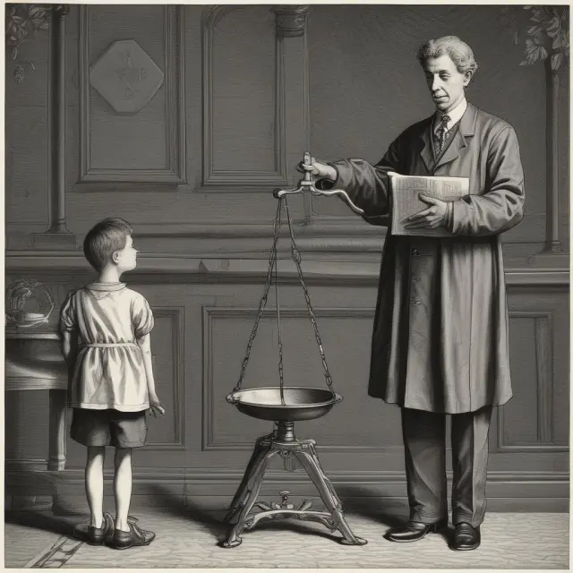 A youngster in court, symbolizing children