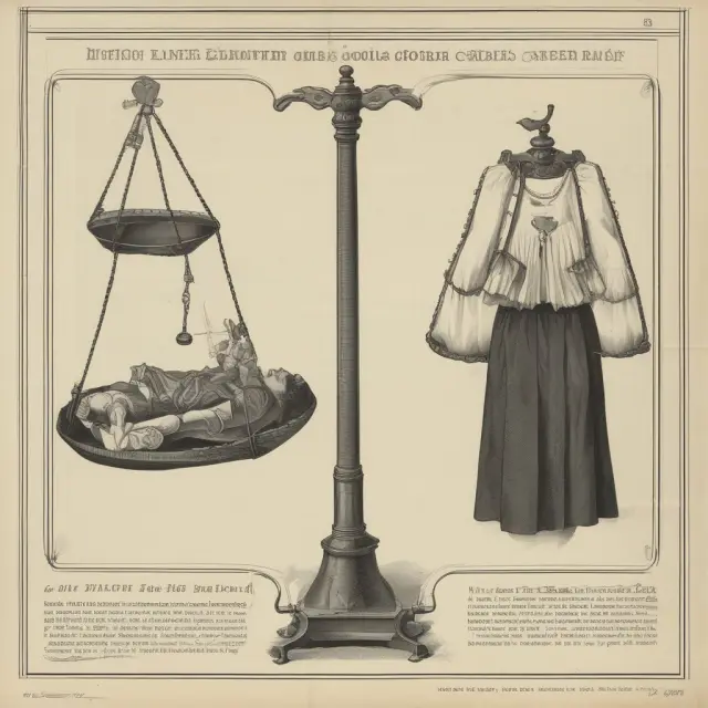 A set of scales with gender symbols equally balanced, representing unisex legislation