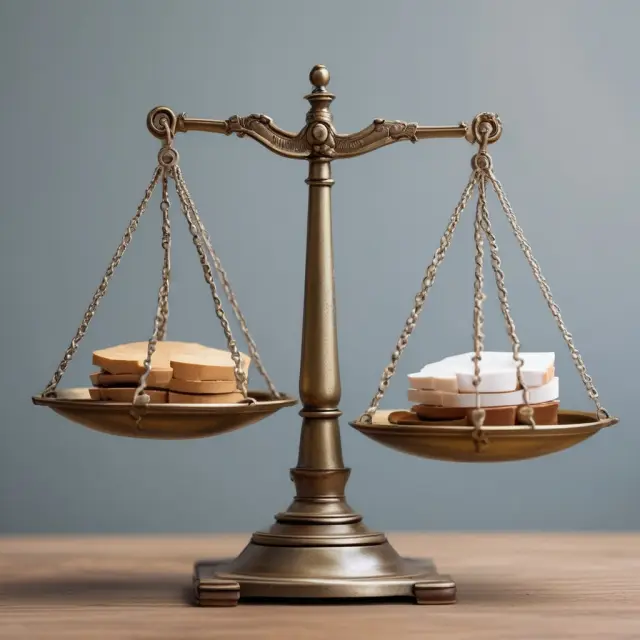 An image of a balance scale comparing issued shares to unissued shares in a company