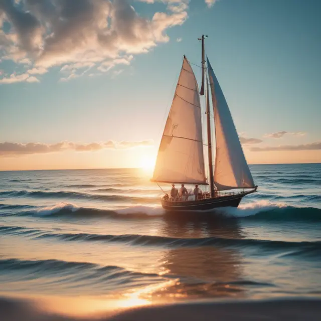 An insurance policy boat navigating the sea of mutual funds, stocks, and other investments, symbolizing ULIP
