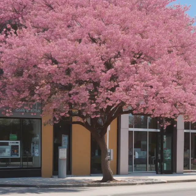 Unit Bank (tree) flourishing within a community contrasted with Branch Banks (interconnected branches) expanding across the nation