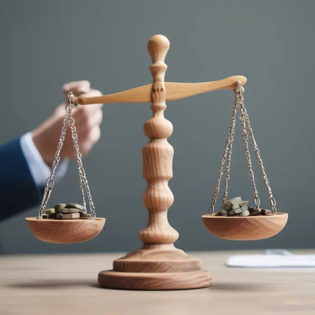 Employer balancing pension fund investments for adequate returns and managing investment risks.