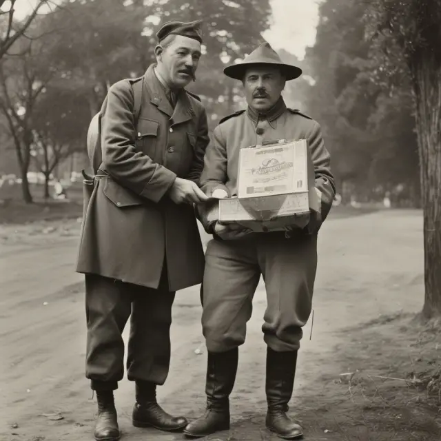 A time capsule filled with USGLI policies, symbolizing military life insurance history from the 1900s to the present day.