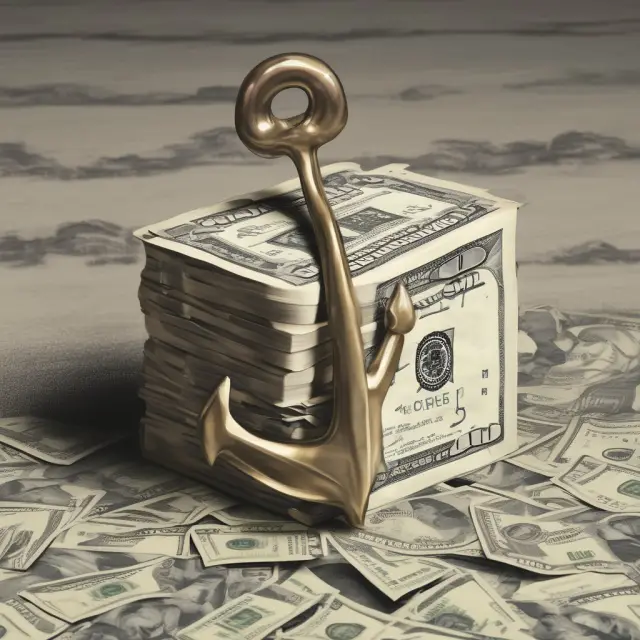 An image of an anchor with a chain connected to various US Treasury securities in the background, representing the stability and security offered by U.S. Government Money Market Funds