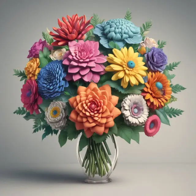 Image showcases a bouquet of six flowers representing EALDX, CFSTX, FTRGX, FUAMX, VEDTX, and FNBGX as various government bond funds blooming in different colors