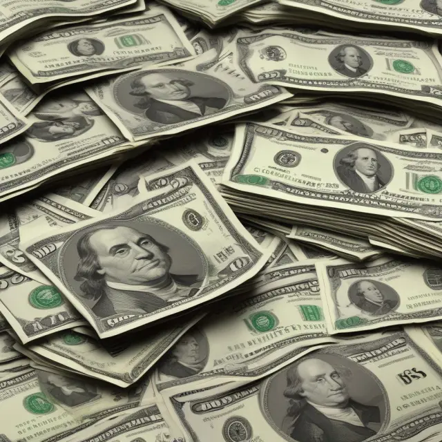 An unstable foundation consisting of a house crumbling due to inflation and interest rate fluctuations, symbolizing U.S. Treasury Money Market Funds