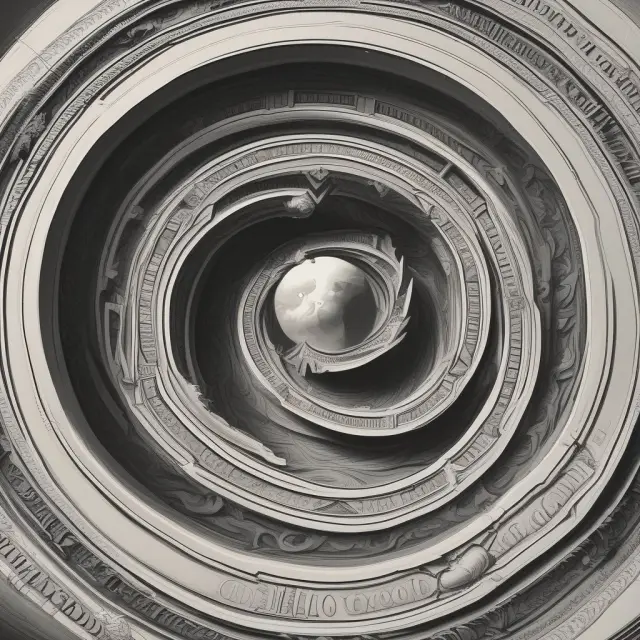 A whirlpool filled with question bubbles and answer scrolls, symbolizing FAQs on U.S. Treasury Money Mutual Funds