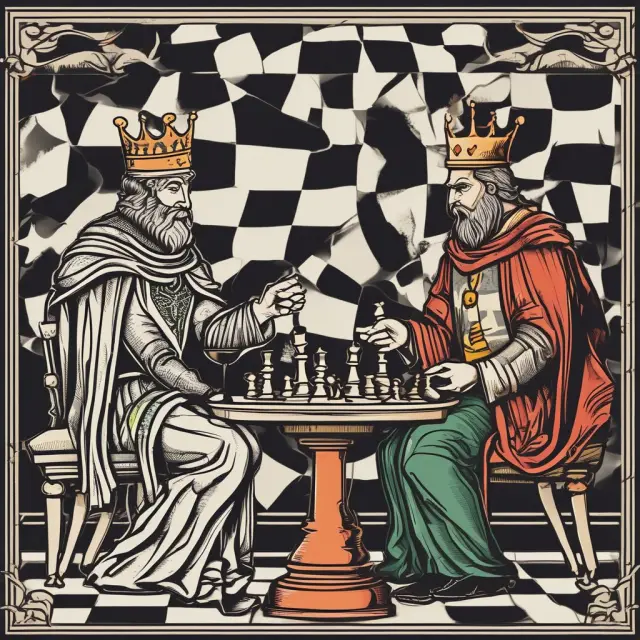 Two investors - a knight (unitholder) and a king (shareholder) - play a chess game, representing their unique voting rights, taxes, and investment structures.