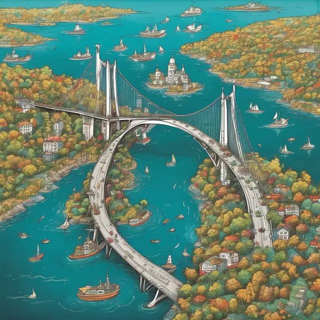 An image of a bridge with a stable base representing liquidity, crossing over turbulent waters symbolizing market volatility and risk related to unitholding in MLPs