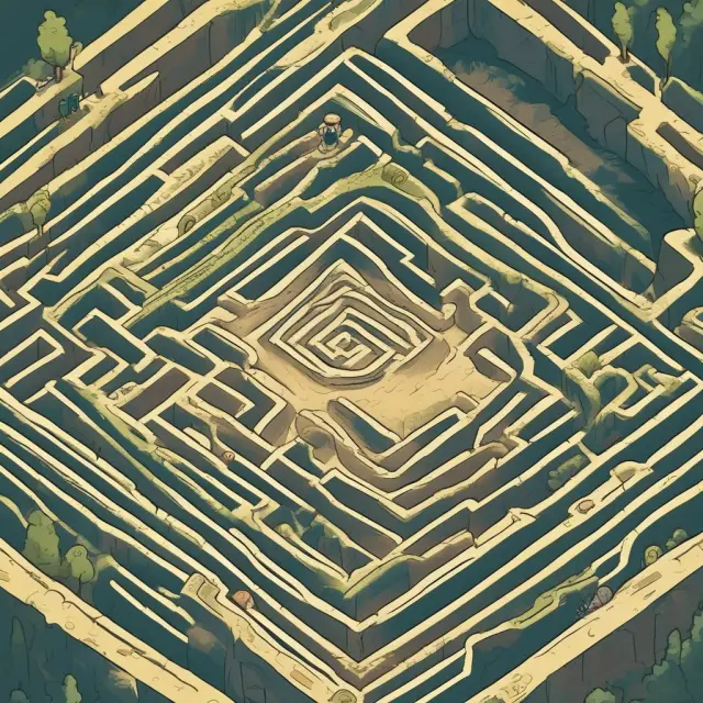 A unitholder holding a map and navigating through a maze, encountering seven warning flags representing common mistakes to avoid in unitholding