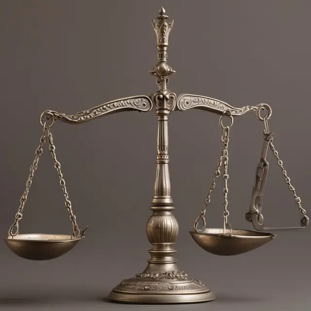 A balancing scale with regulation, complexity, and administrative expenses represented by weights. Unitized funds
