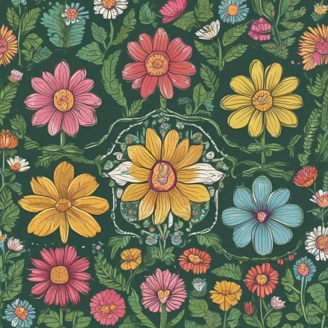 Three vibrant flowers represent Sales Performance, Employees, and Time Periods impacting UPT in retail.