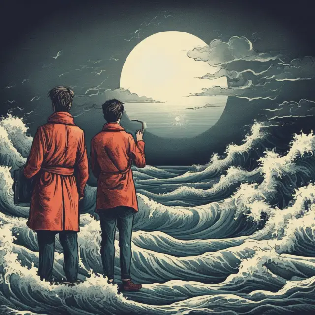 Borrowers struggling with debt amidst rising interest rates from a turbulent financial sea