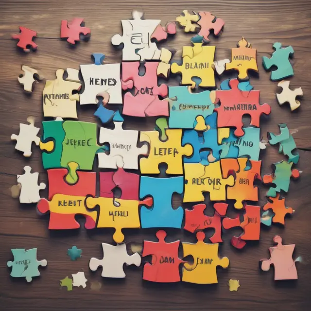 A colorful jigsaw puzzle of interconnected pieces representing various debt repayment strategies to manage debts and avoid default