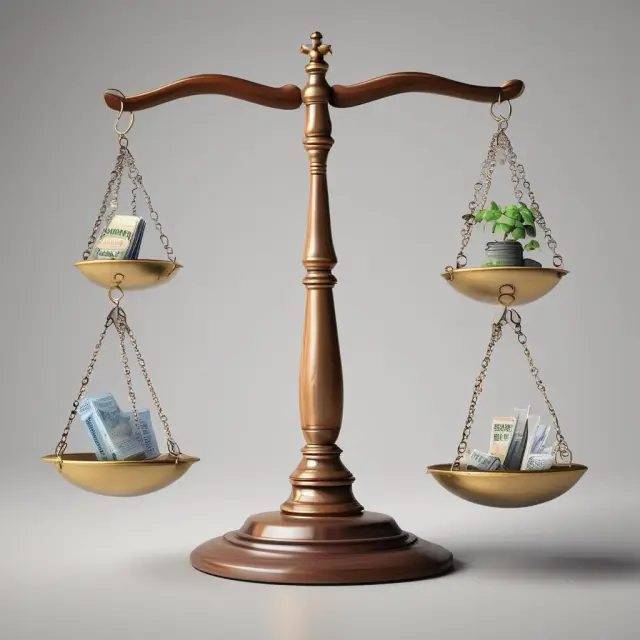 Universal, term, and whole life insurance depicted as scales on a balance beam, symbolizing their roles in offering financial security and protection