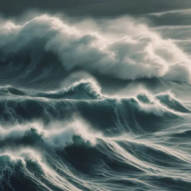 An image of beta waves on a sea, symbolizing market risk and the significance of using unlevered beta for accurate assessment.