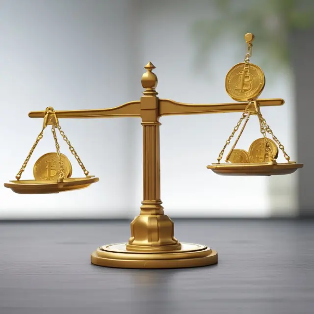 Seesaw with gold coins and market graph: Risk-free rate vs. Market Return (Market Risk Premium)