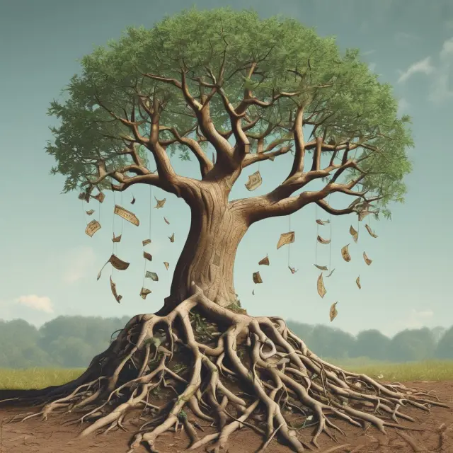 A tree with question mark seeds blooming and growing, symbolizing FAQs on unlevered cost of capital