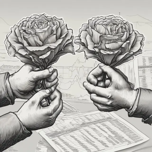 Visual comparison between UTP (unlisted) and listed securities represented by hands holding different market bundles