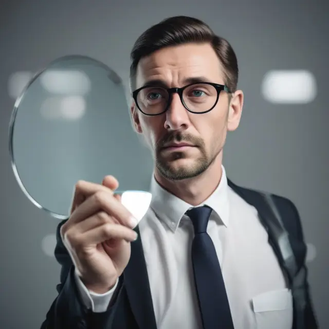 An auditor symbolically presenting unblemished, fair financial statements to signify an unqualified opinion.
