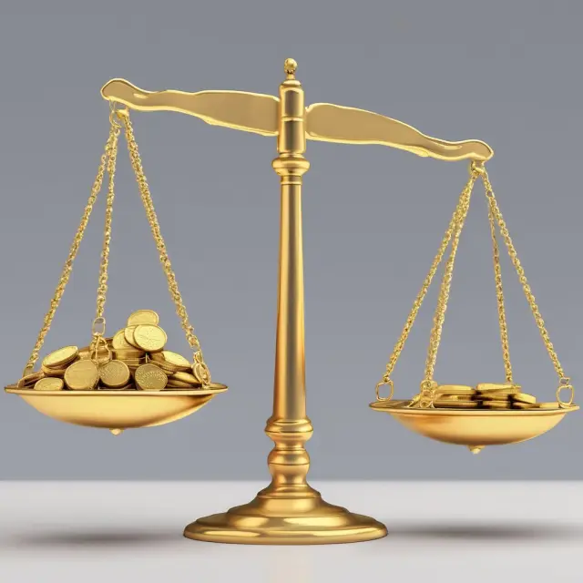 Golden coins symbolize gain amounts on two scales; one for claimed depreciation, the other for realized gains in real estate sales. This image illustrates calculating unrecaptured section 1250 gains.