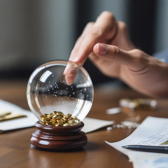 Real Estate Investor studying tax implications of unrecaptured section 1250 gains with crystal ball and depreciation reports