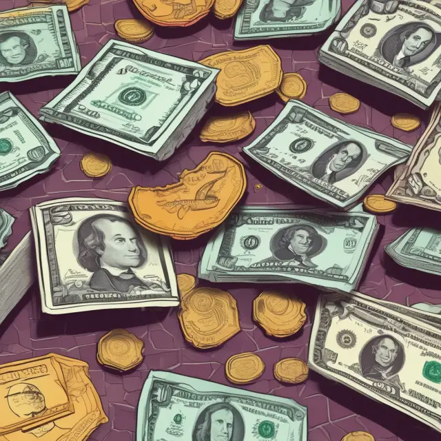 A colorful image of currency notes, coins, demand deposits, savings accounts, and marketable securities interconnected, representing the different forms of unrestricted cash