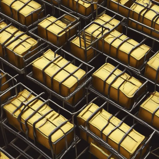 Image of gold bars confined within iron cages representing restricted cash due to debt covenant obligations