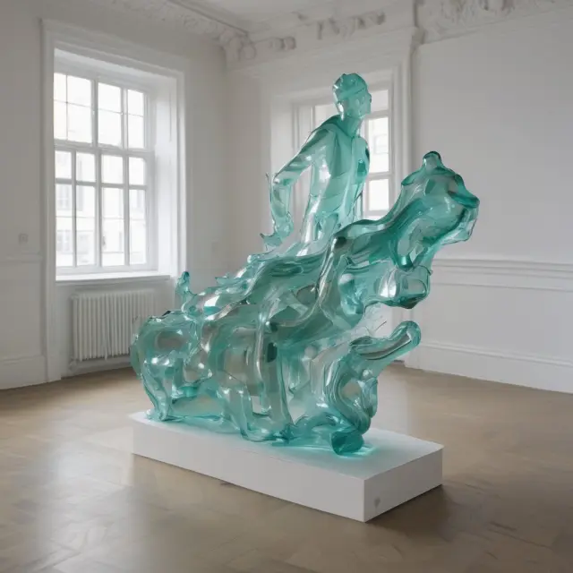 Glass sculptures symbolizing unsecured loans precariously balanced on an unstable foundation, representing risks for lenders.