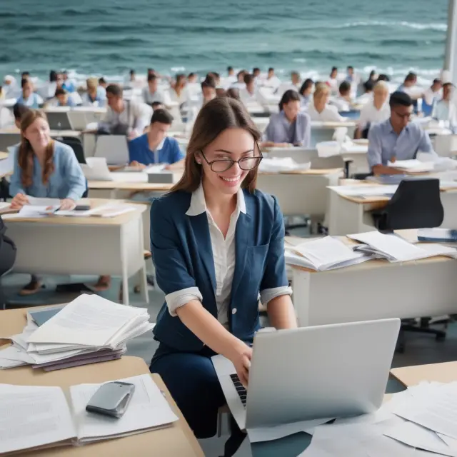 Individuals tossing job applications into the sea, symbolizing unsolicited job applications and the potential for diverse talent