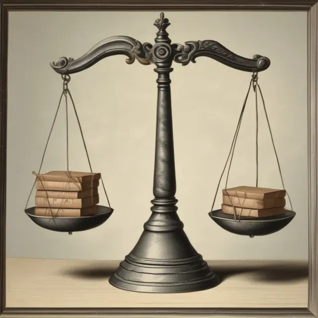 A balanced scale representing the comparison of stated vs unstated interest, with AFRs displayed.