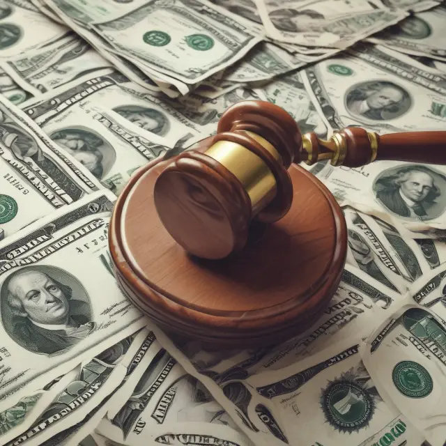 Image of scales balancing, but one side is tipped towards IRS fines due to unreported or underreported unstated interest from installment sales
