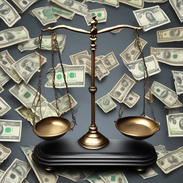 Balance scale with US dollar vs. global currencies, representing unsterilized interventions by central banks.