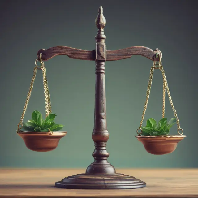 An image of a financial advisor balancing scales, symbolizing the careful consideration required to uphold both suitability and fiduciary duty in finance