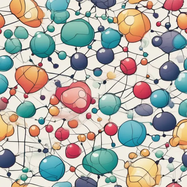 An image of dancing molecules for unsystematic risk and undulating waves for systematic risk, demonstrating how a well-diversified portfolio manages different types of investment risks.