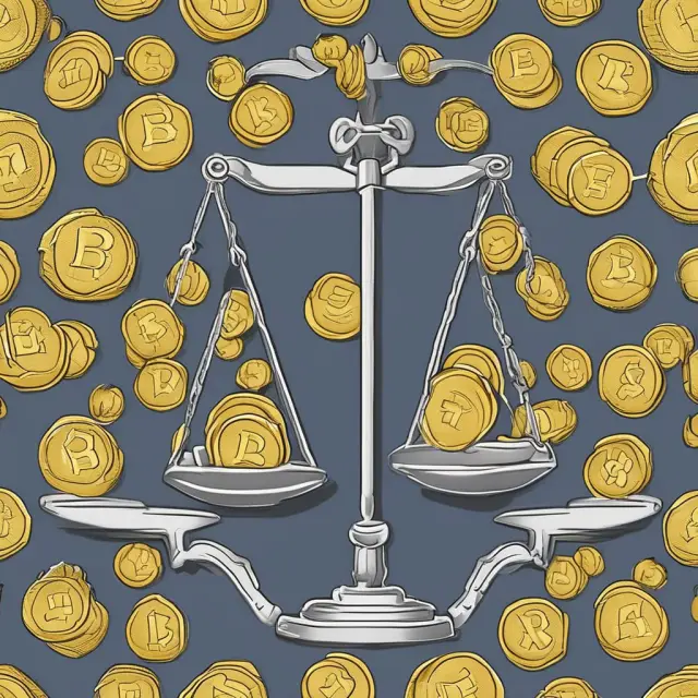 Double-edged scale with gold coins for regular profits and silver coins for unusual items, representing transparent reporting