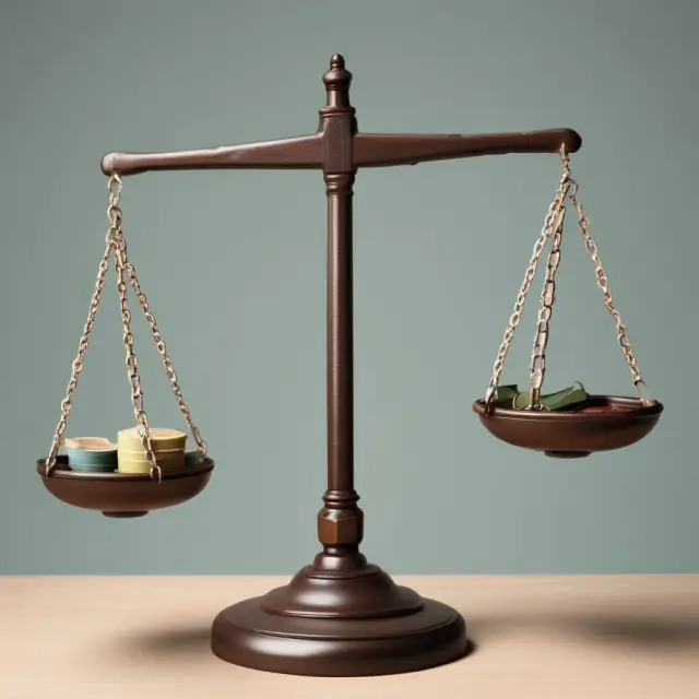 Image of a balanced scale with 500 S&P 500 components evenly distributed