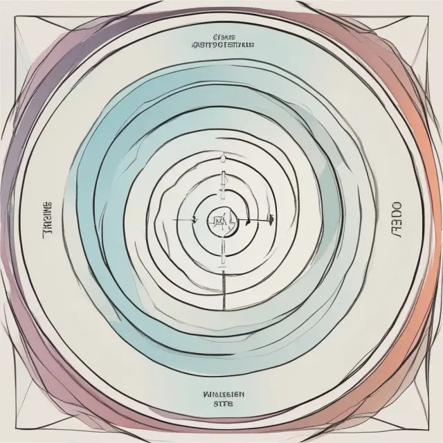 Two interconnected circles depicting the momentum of unweighted and weighted index funds/ETFs, illustrating their impact on stock prices