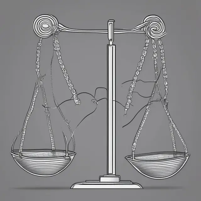 Visualization of contrasting performance between an equal-weighted and a market-capitalization-weighted index. Scales illustrate investment return differences.