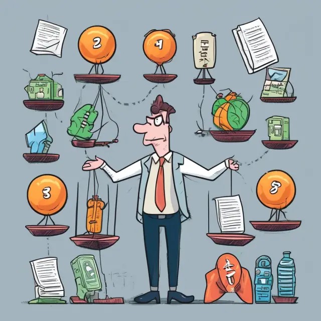 Hedge fund manager managing call options and stocks in a balance, emphasizing careful unwinding process