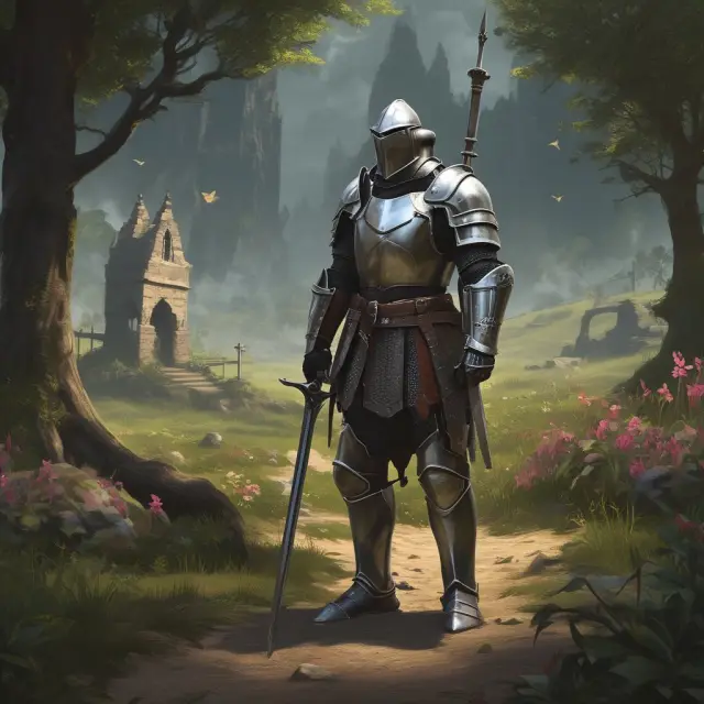 An image of a knight holding a shield, guarding the border between two lands: one filled with vanilla options and another filled with up-and-out options