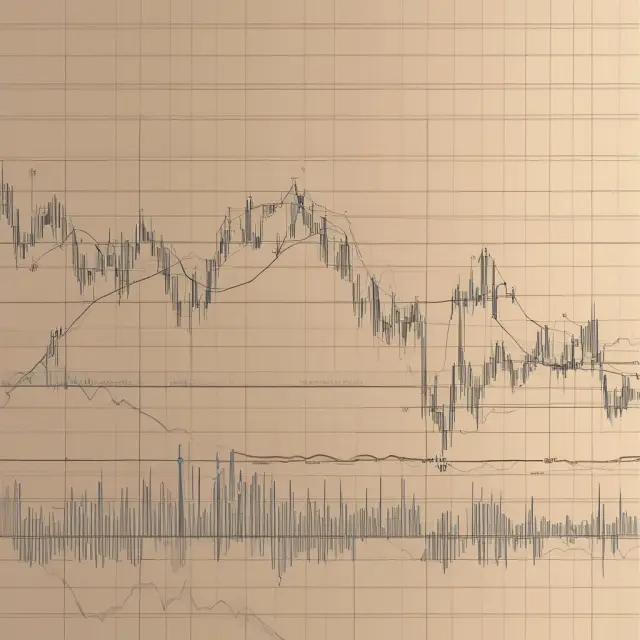 Golden waves depicting Apple stock