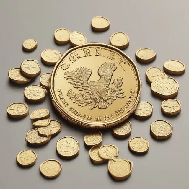 Golden coin converting to UPREIT shares in a Section 721 exchange for tax-deferral benefits.