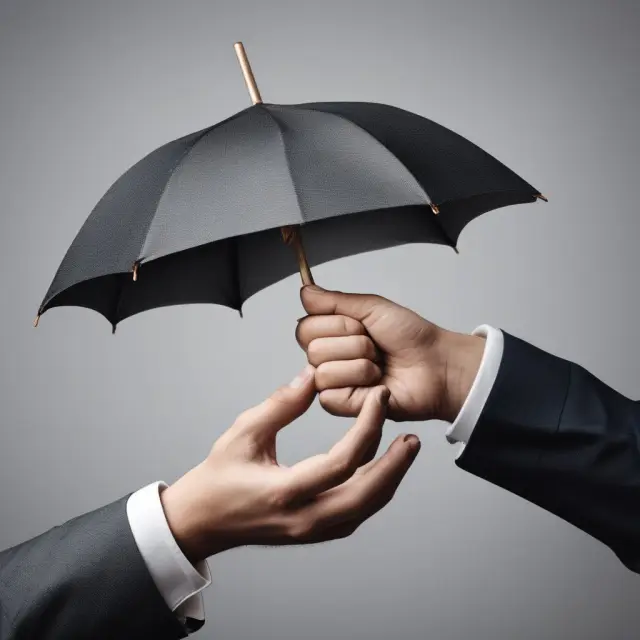 Comparative image of a protective umbrella sheltering both traditional REIT and UPREIT investments