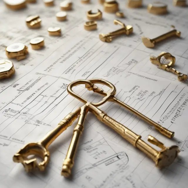 Golden key symbolically unlocking the potential of Cellectis S.A.
