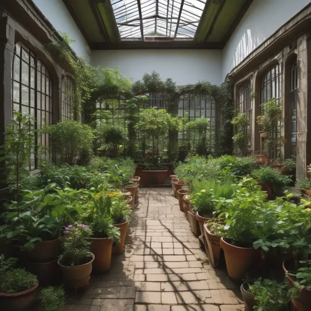 An ornate garden symbolizes upstairs markets, where institutional investors thrive with hidden trades leading to reduced market impact, cost savings, and improved price execution.