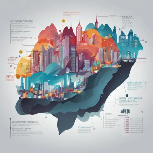 An Upstream Capital Costs Index chart growing amongst a landscape of technology, shifting markets, and geopolitical factors